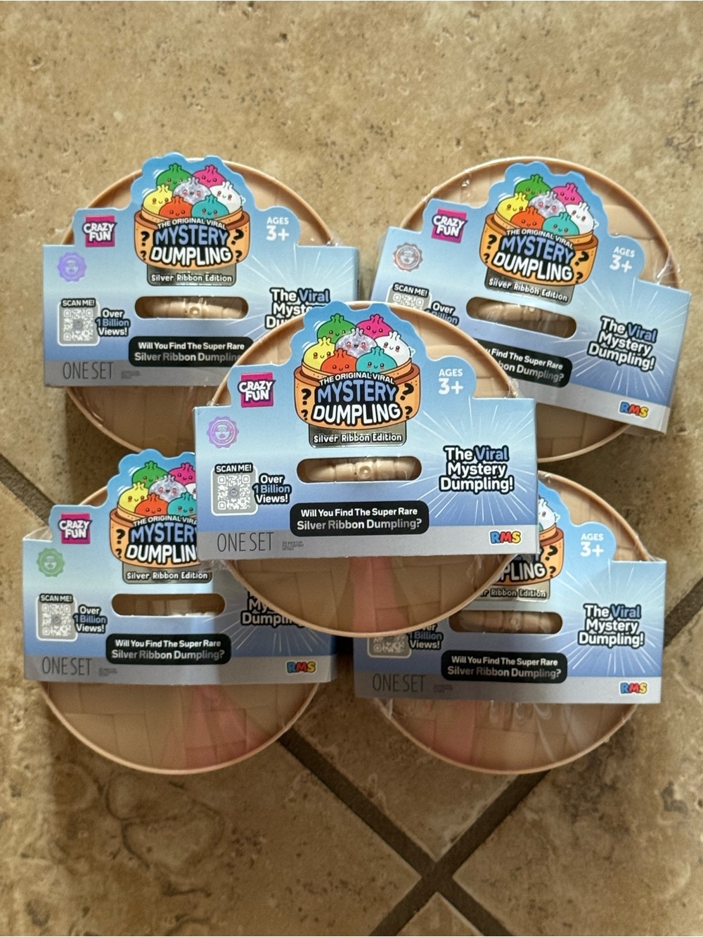 Mystery Dumpling Silver Ribbon Edition - (Blue Packaging) Count of 5